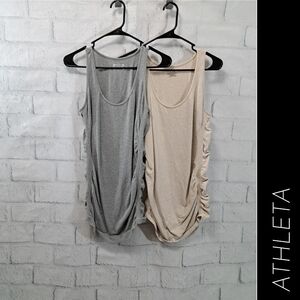 Athleta tank top in gray or beige